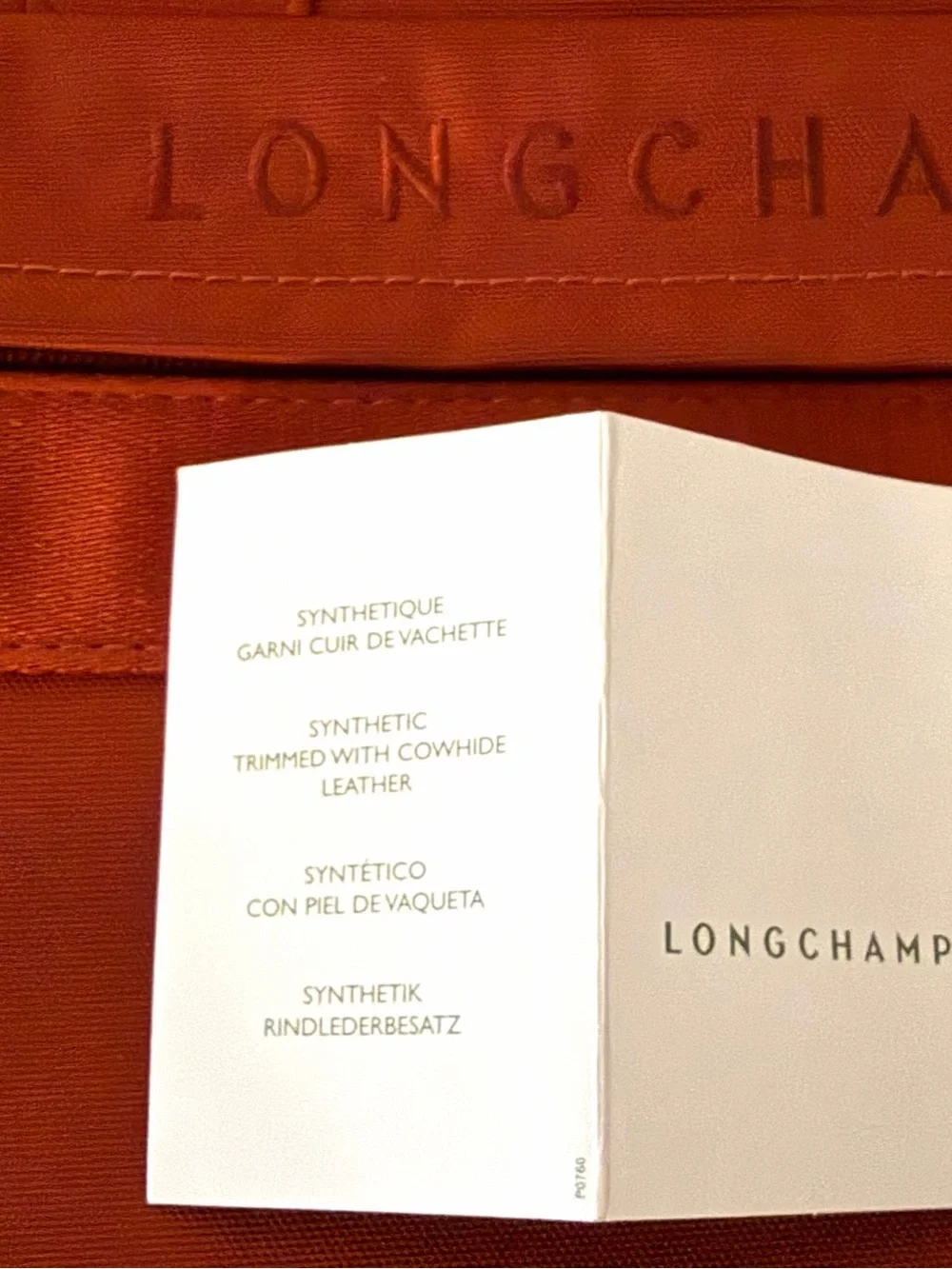 Longchamp Burnt Orange Travel Briefcase Bag